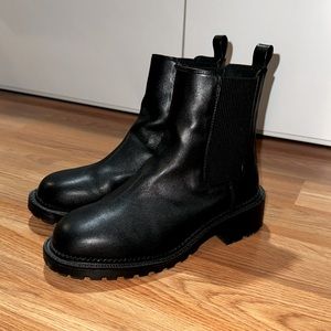 ASOS Wide Fit Black Chelsea Boots Size 8